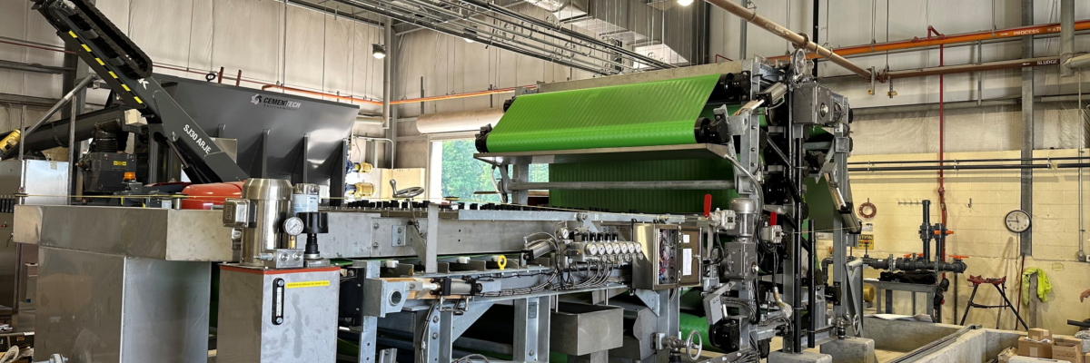 Sludge Dewatering inside Wastewater Treatment Facility